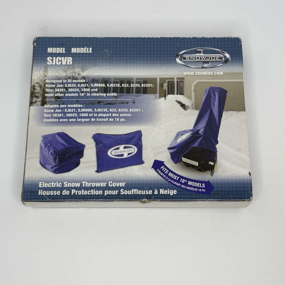 Snow Joe Protective Electric Snow Thrower Cover‎ SJCVR Fits Most 18" Models